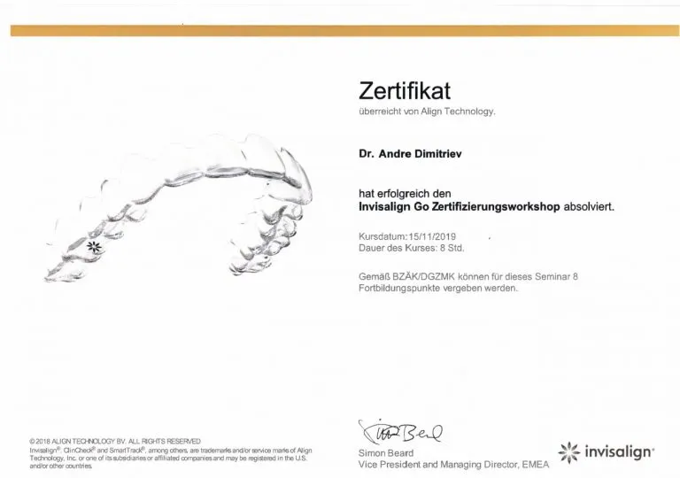 Invisalign Go Zertifizierungsworkshop, Align Technology